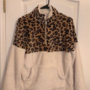 half zip super soft sweatshirt